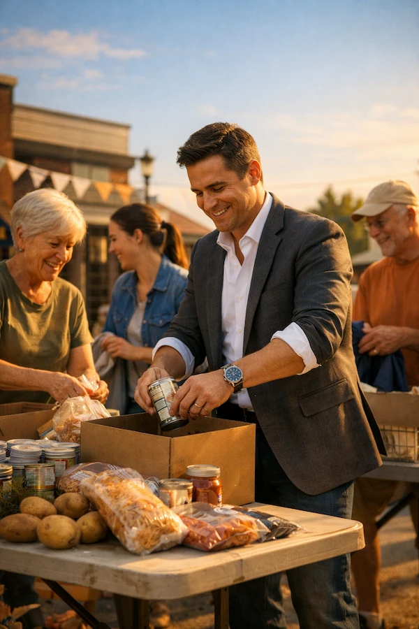 corporate charity giving back