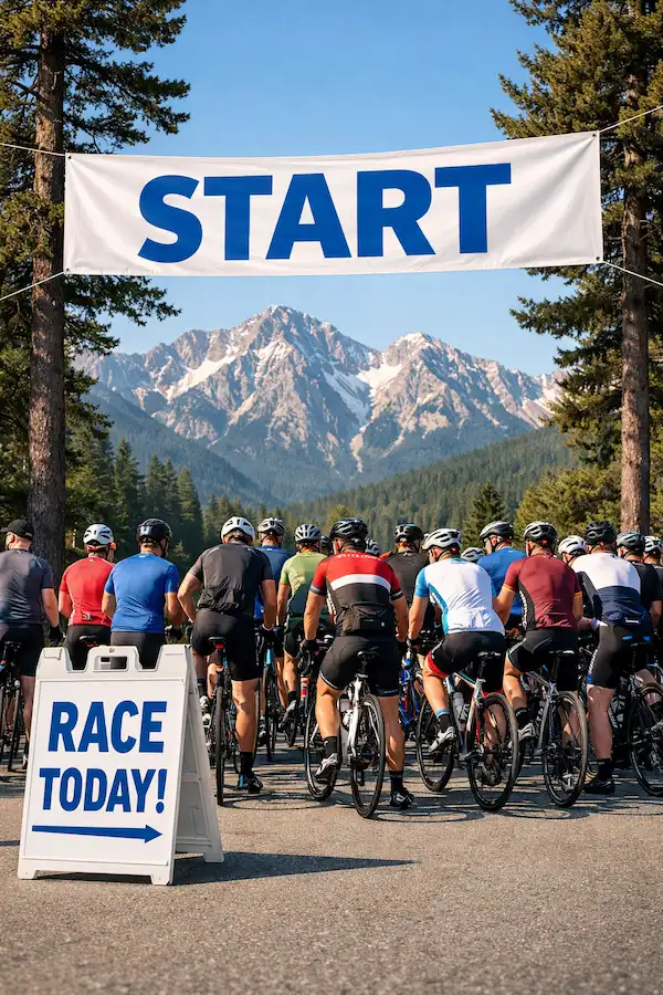 race day sign donations Ron Reichert